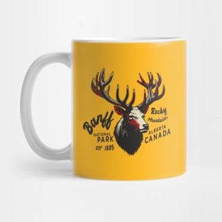 Banff National Park Rocky Mountains wapiti Mug